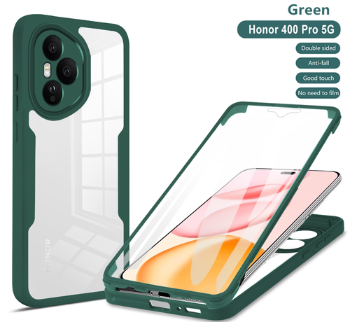 360° Full Clear Cover Hard Case +screen Protector For Honor 400/400 Pro/400 Lite
