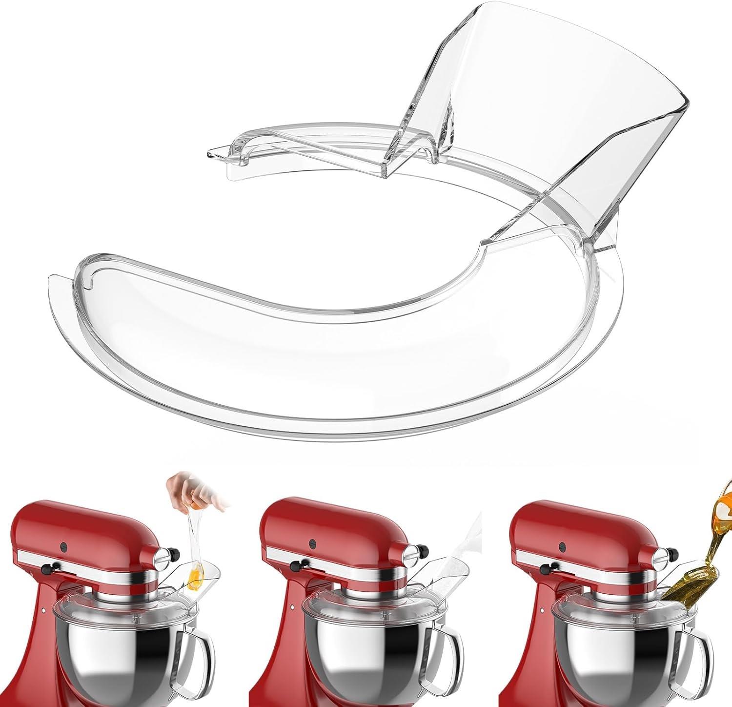 Pour Shield For Kitchenaid 4.5 And 5 Quart Tilt Head Mixers,