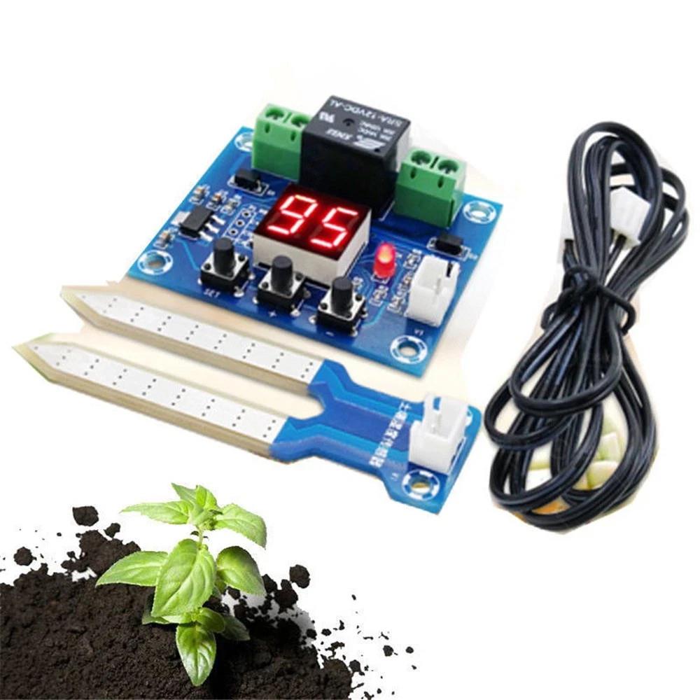 Dc 12v Humidity Controller Xh-m214 Soil Sensor Irrigation Led Display Module
