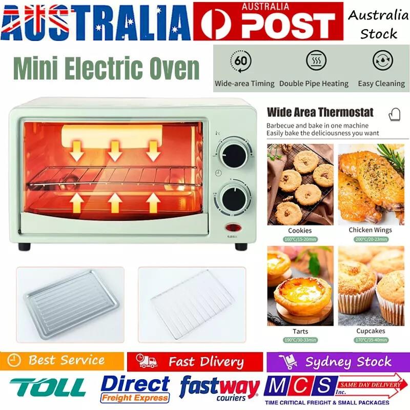 Mini Electric Oven 12l Pizza Bread Cake Baking Grill Barbecue Roaster Toaster Au