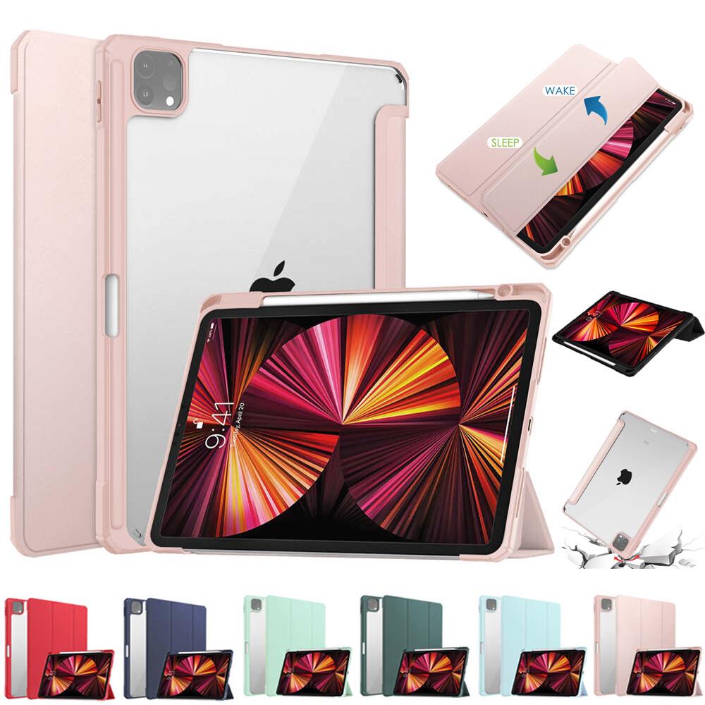 For Apple Ipad Pro 11 12.9 Inch 2021 Smart Stand Case Cover With Pencil Holder