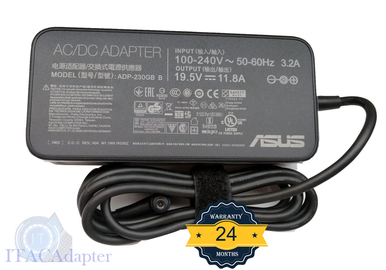 Genuine Ac Adapter Charger For Asus Zephyrus M15 Gu502l Gu502lw Gu502lws Gu502lv