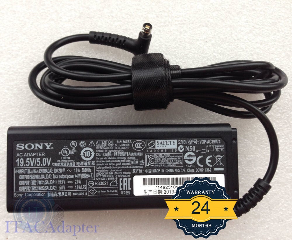 Original 44w 11a Ac Adapter For Sony Vaio Svf11na1gu Flip Pc Charger