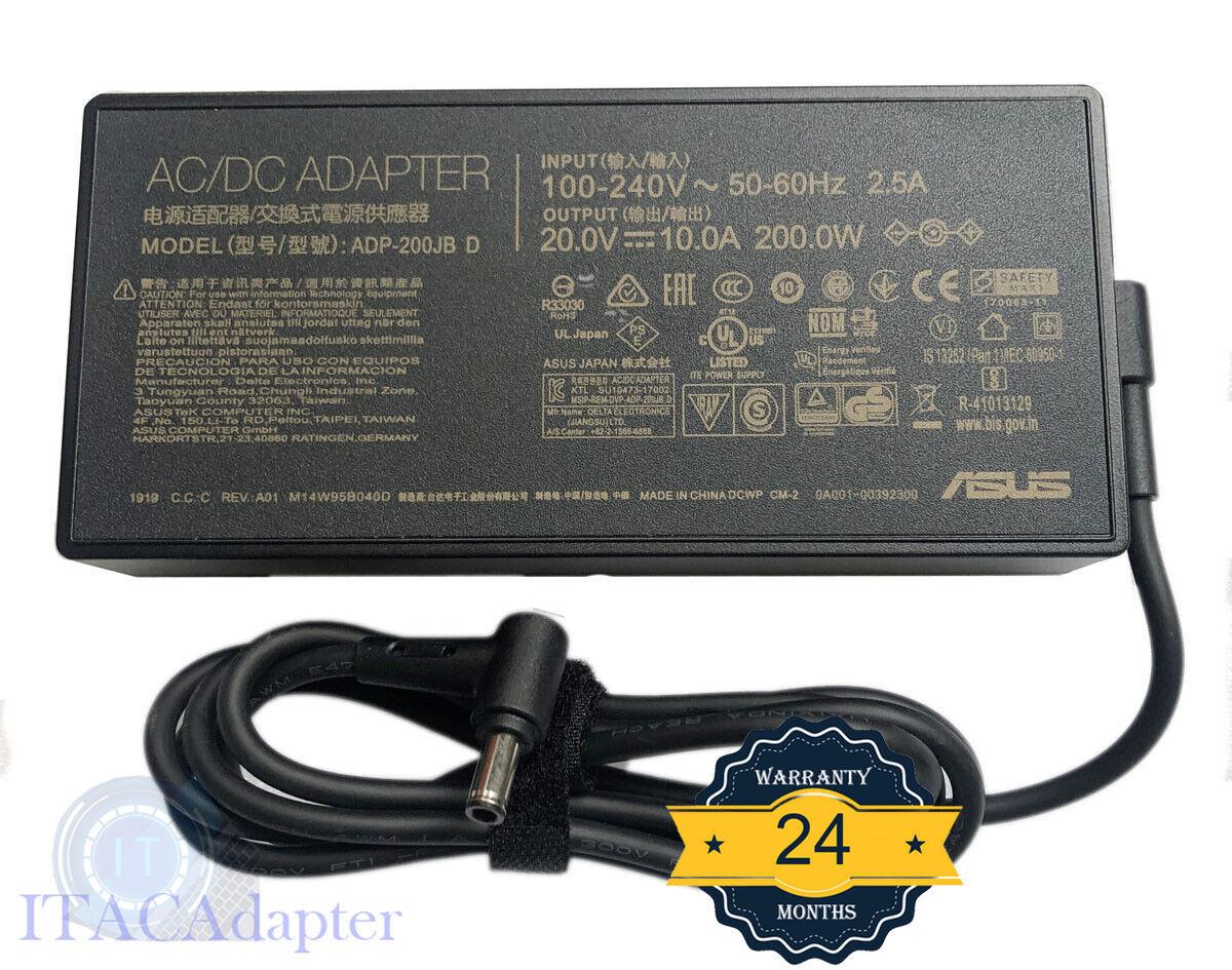 20v 10a 200w Ac Adapter For Asus Zenbook Pro 14 Oled Ux6404 Ux6404vi Ux6404vv