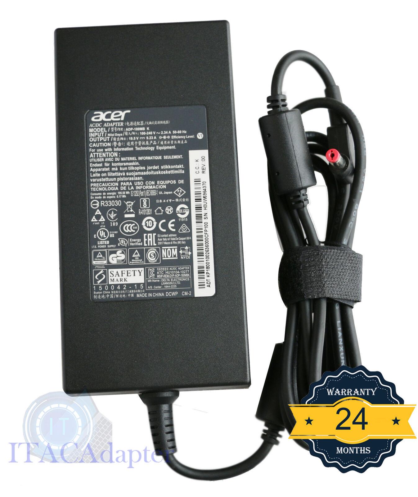 Original 180w Ac Adapter Charger For Acer Nitro 5 An515-54-7476 An515-54-728c