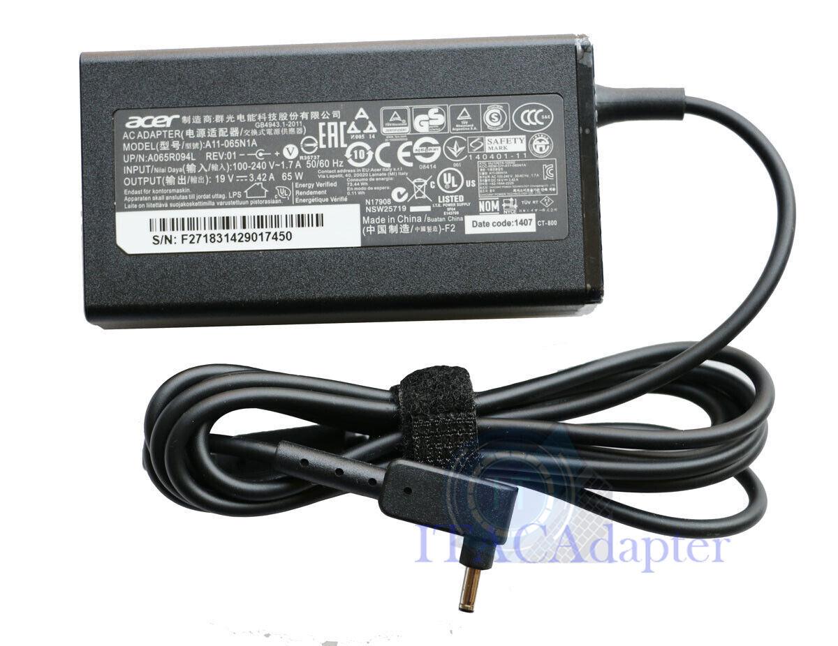 Original Acer Swift 1 Sf113-31 Sf113-31-p5ck Ac Power Adapter Charger 3.42a 65w