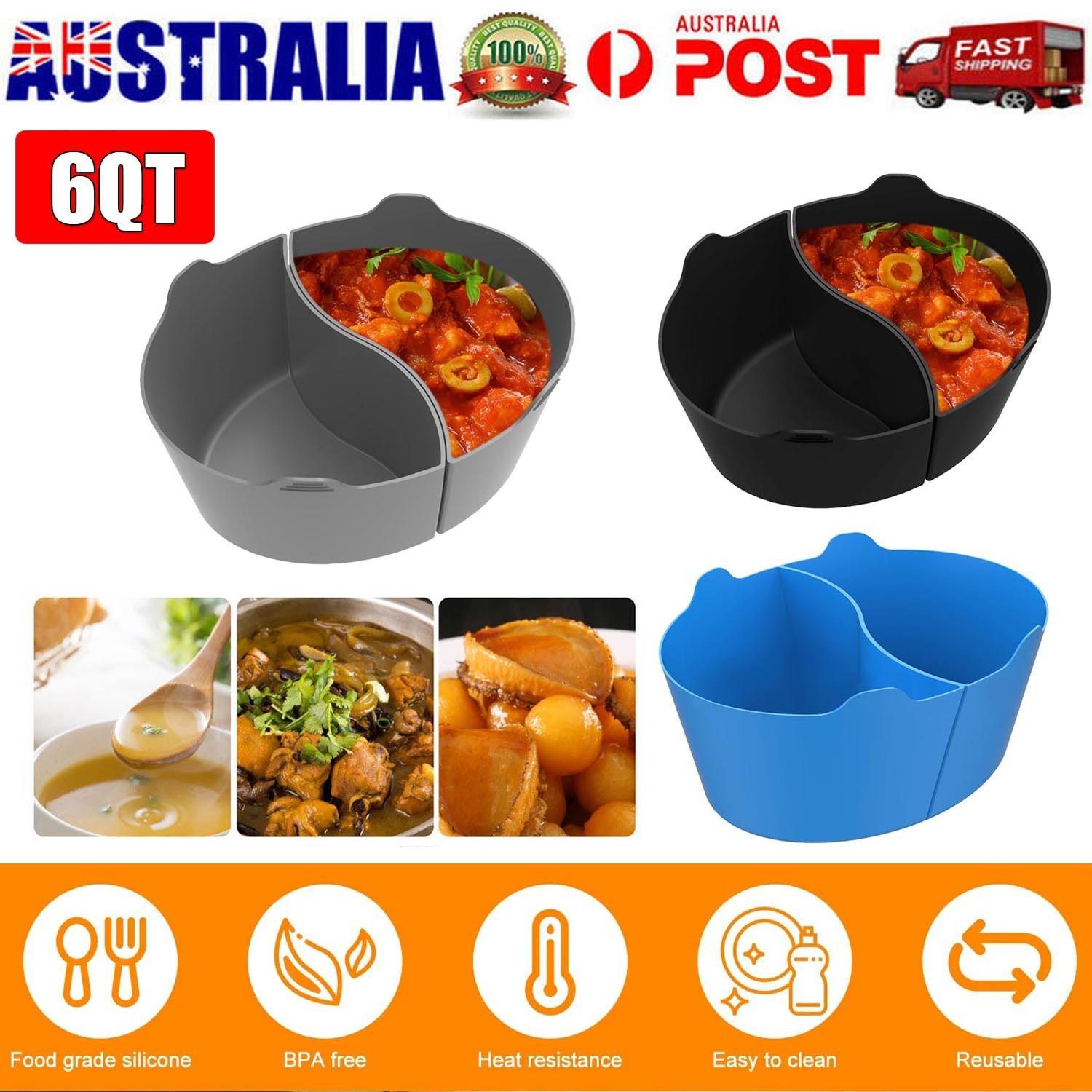 Silicone Slow Cooker Divider Liners Fit 6qt Crockpot Reusable And Leakproof