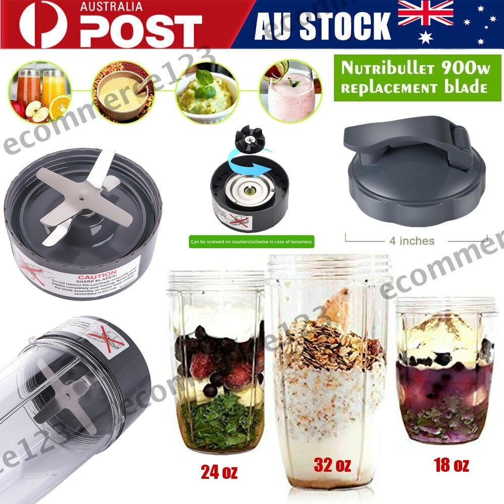 Replacement Parts For Nutribullet Pro 900w & 600w Blender Cross Blade Juice Cup