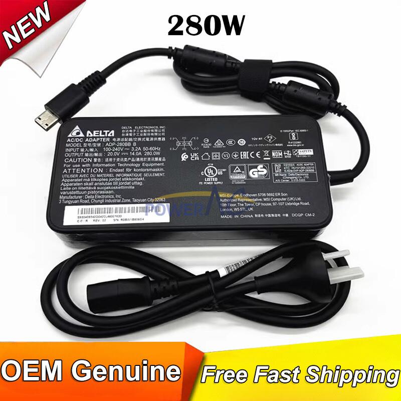 Original Msi Gaming Gp66 10ug-264 10ue-202pl Leopard Ac Adapter Charger