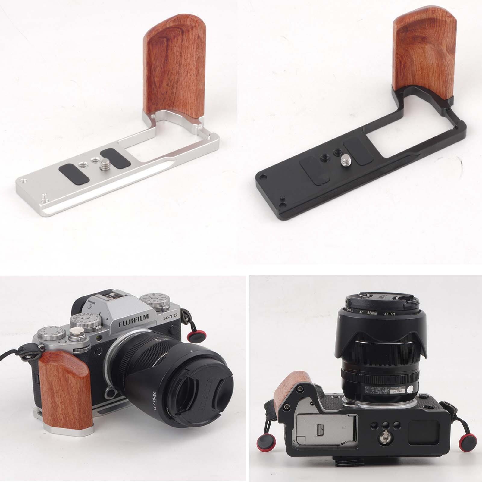 Solid Wood Handle Enhances Feel Hand Grip Holder Accessories For Fuji Xt5 Camera
