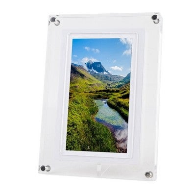 Acrylic Digital Video Frame Rechargeable Acrylic Digital Photo Frame Auto Rotate