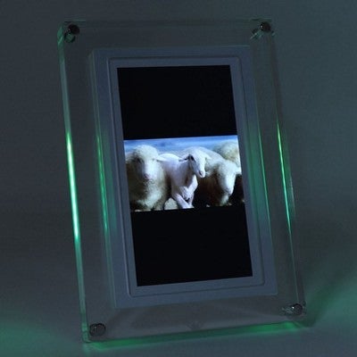 Acrylic Digital Picture Frame Led Colorful Light Acrylic Video Frame