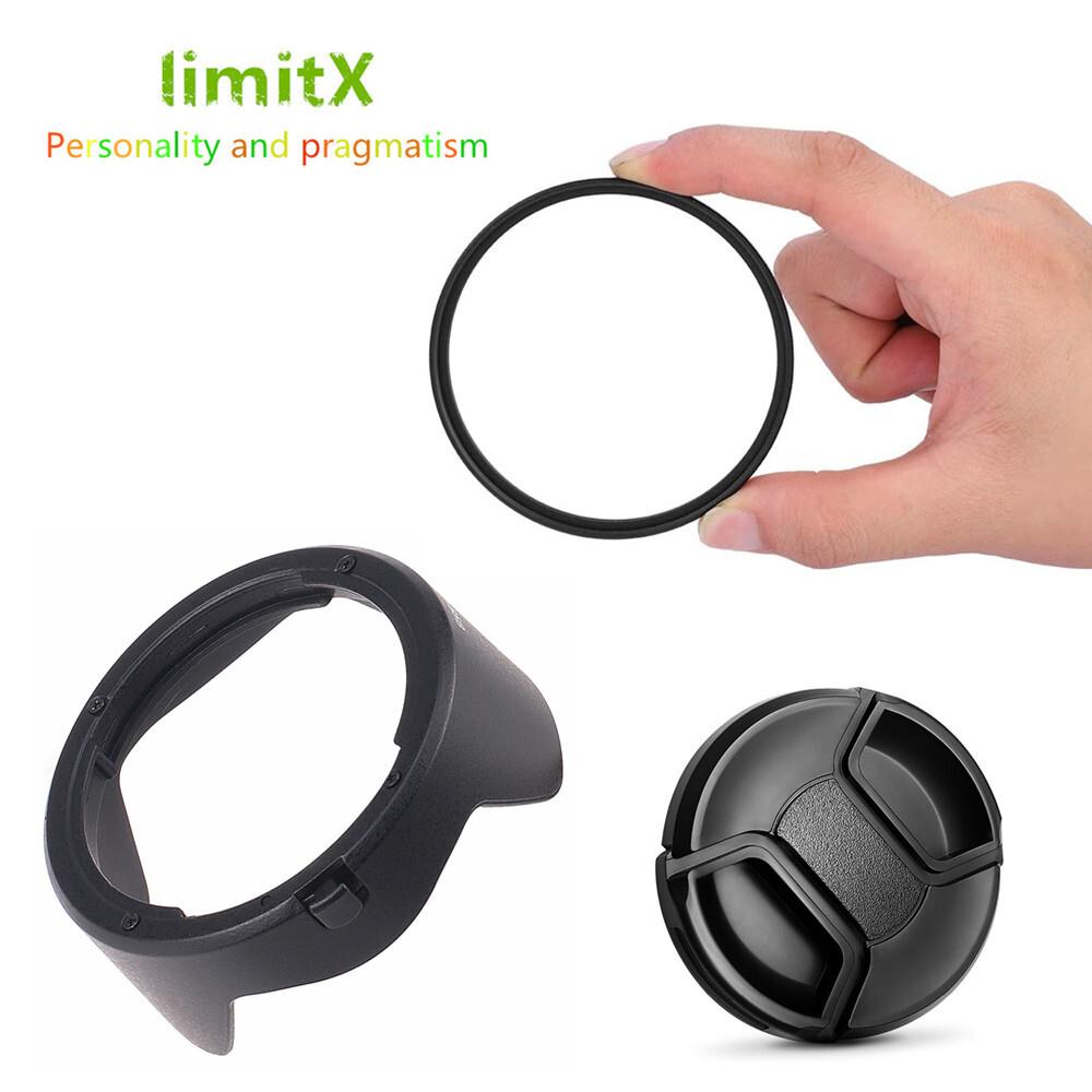 Uv Filter Lens Hood For Canon Rf 24mm F1.8 Macro Is Stm On Eos R Rp R6 R7 Ew-65b