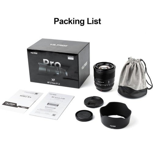 Viltrox 27mm F1.2 Pro Auto Focus Prime Lens For Fujifilm Fuji X Xh2 Xt5 Xt3 Xs20
