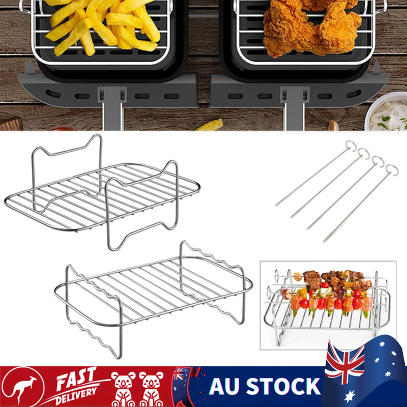Air Fryer Rack Airfryer Basket Tray Grill Sticks For Ninja Kitchen Baking Tool