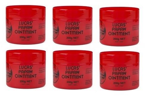 6 X Lucas Papaw Ointment 200g