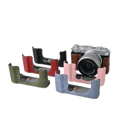 Leather Half Case For Fuji X-m5 Xm5 Fujifilm Camera Grip