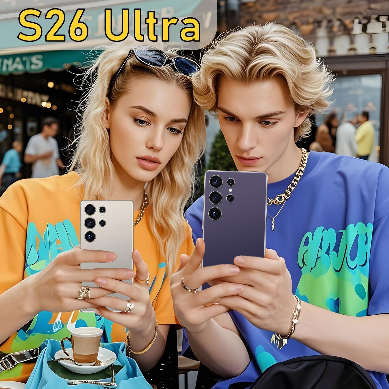S26 Ultra Unlocked Dual Sim Smartphone 7.3 Inch 4g