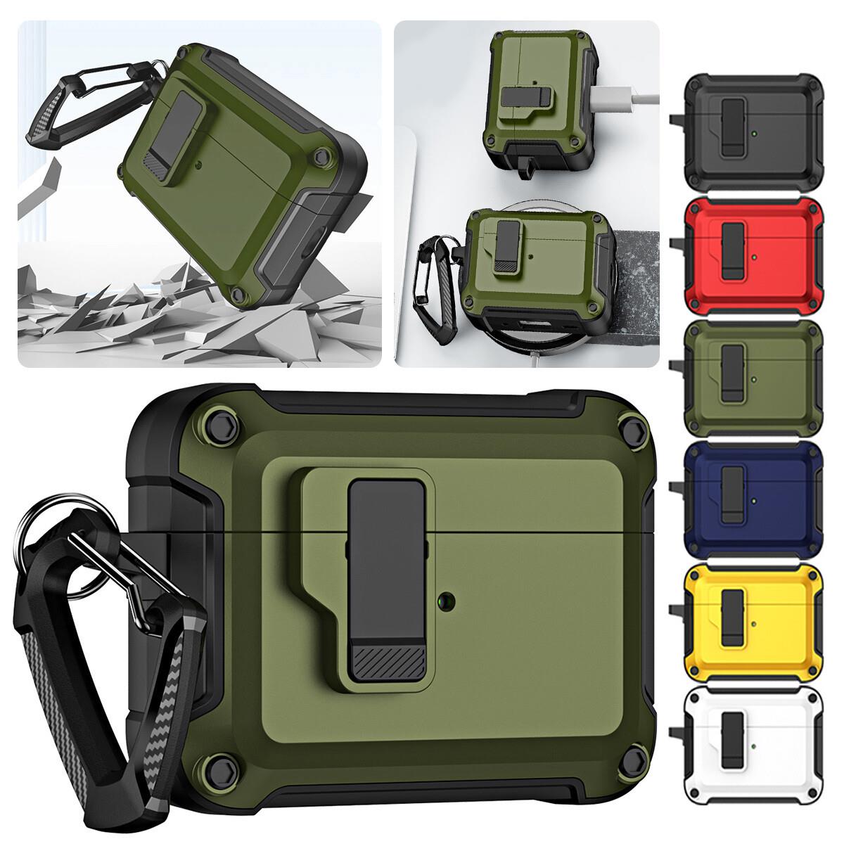 For Apple Airpods 1 2 3 4 Pro 2nd Gen Protector Shockproof Case Cover W Keychain