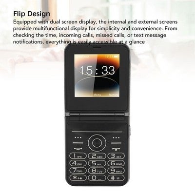 Senior Flip Phone Big Button Flip Cell Phone 2.6inch One Press Dialling For