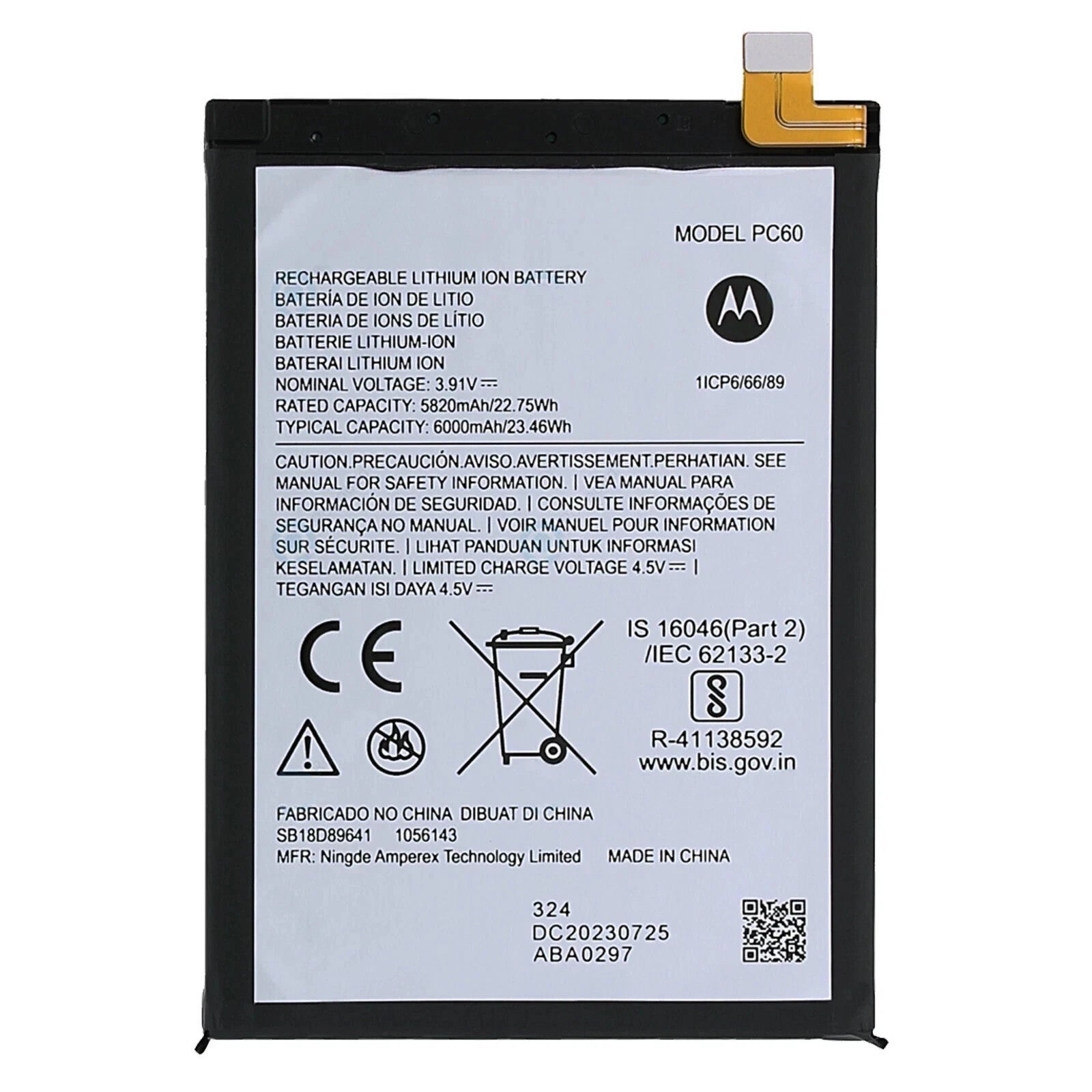 ⚡ Genuine Motorola Moto G54 5g/g54 Power 5g/ G64 Pc60 Battery