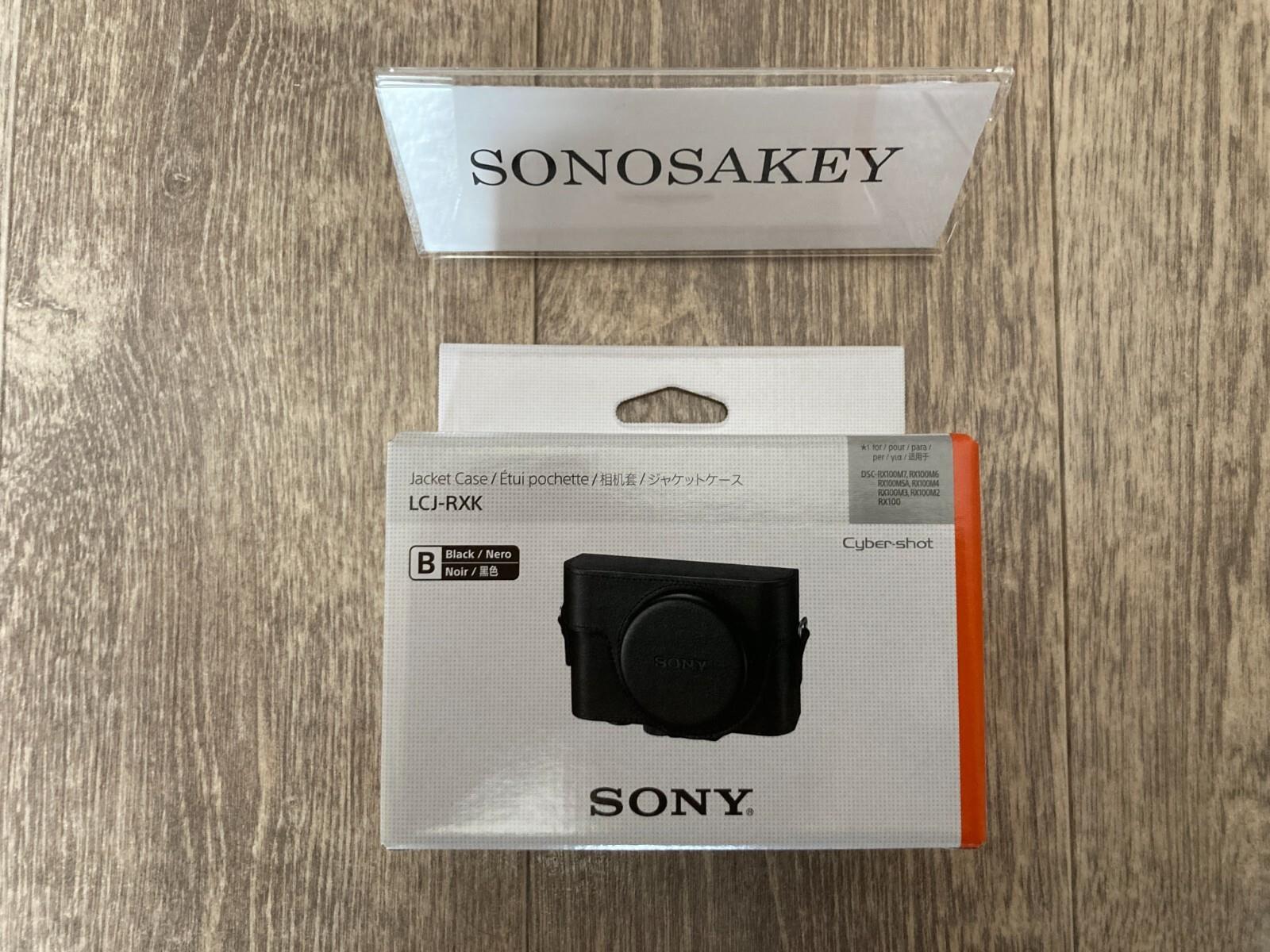 Sony Lcj-rxk Camera Jacket Leather Case Black For Rx100 Series In Box