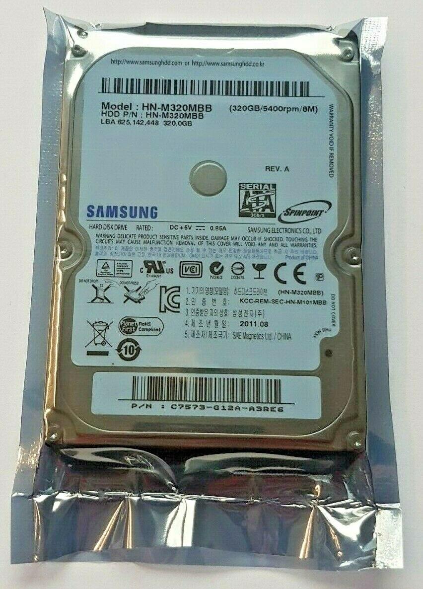 320gb Sata Samsung Hn-m320mbb 5400rpm 8mb Hdd 2.5" Internal Hard Drive