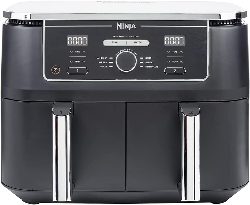 Ninja Foodi Max Xxxl Dual Zone Air Fryer, 2 Basket Airfryer, 9.5l Extra Large Dr