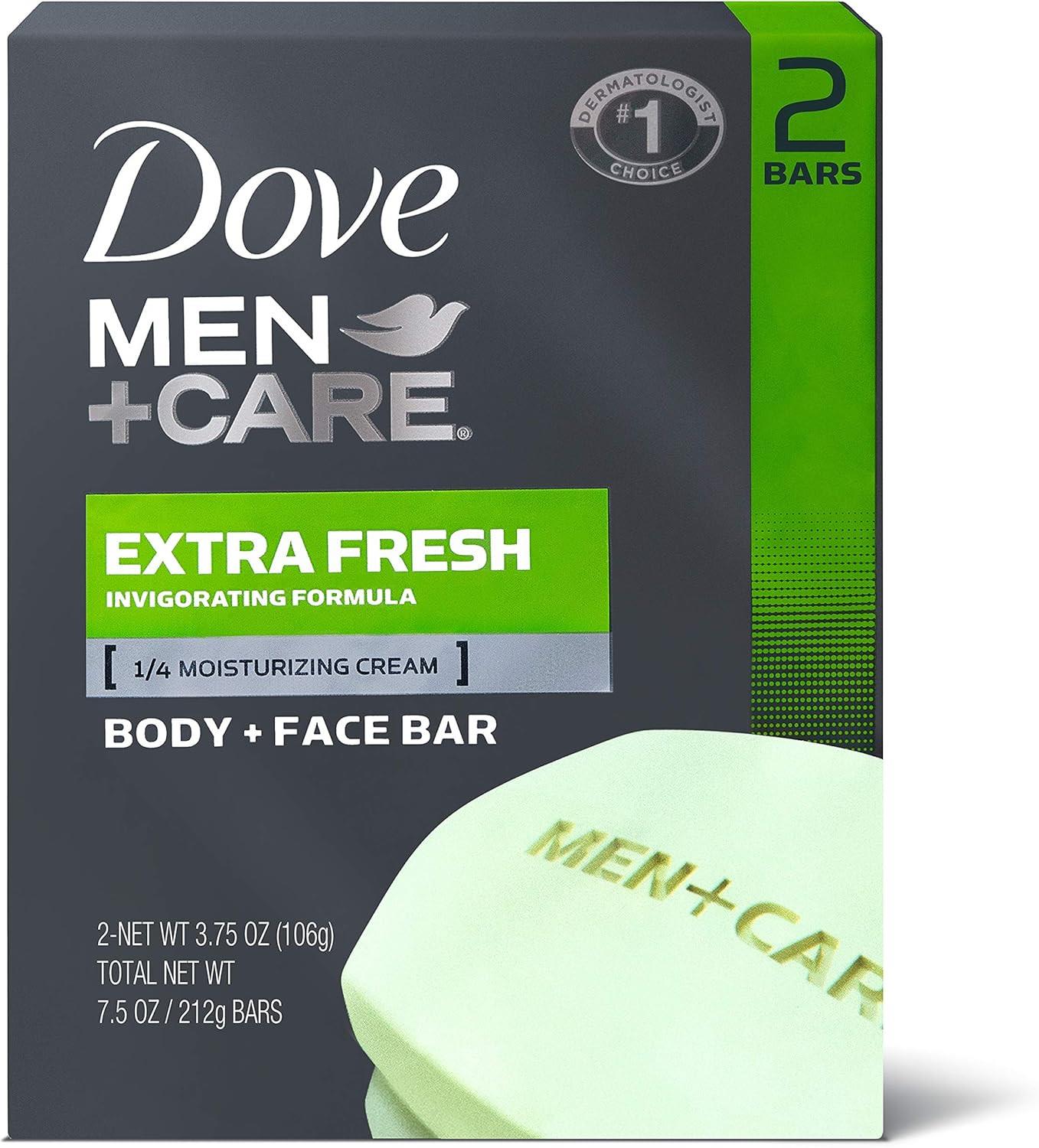 Dove Men Plus Care Extra Fresh Body And Face Bath Bar - 2 Ea Size