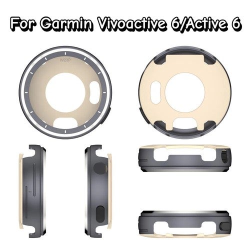 For Garmin Vivoactive 6 Active 6 Smartwatch Protective Metal Case Accessory