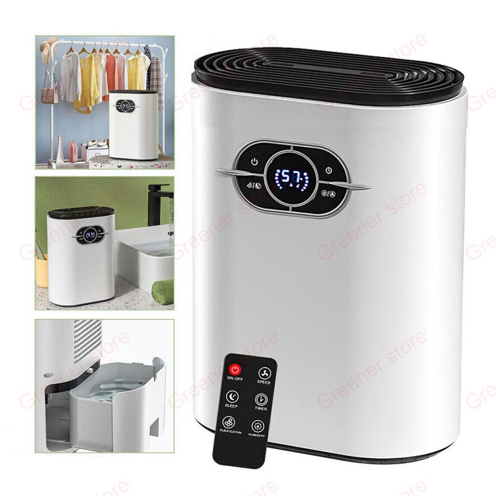 1200ml Dehumidifier Air Dryer Home Basements Humidity Led Display Remote Control