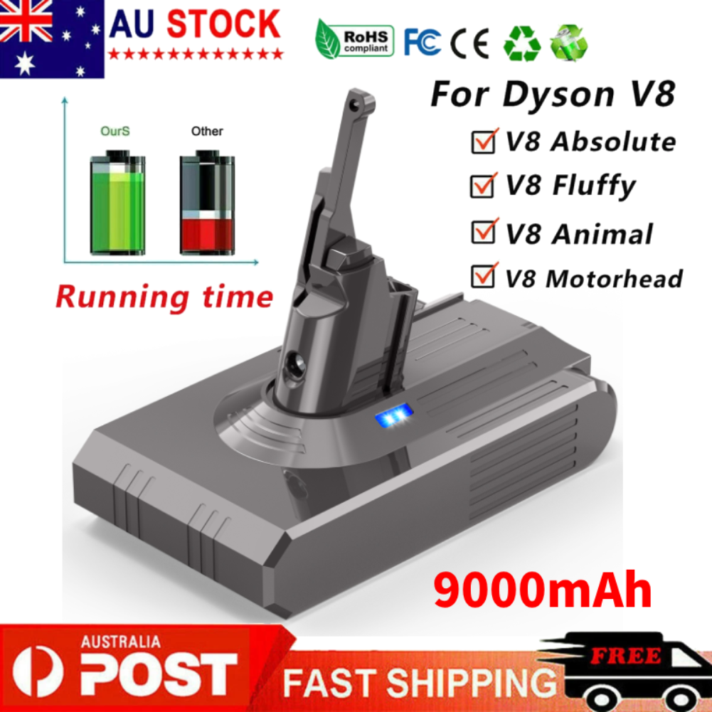 Au 21.6v Battery For Dyson V8 Sv10 Sv25 Absolute V8 Animal V8 Motorhead Vacuum