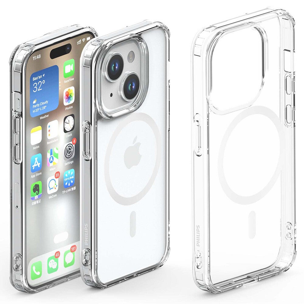 Philips Magsafe Ultra Crystal Case Protection For Apple Iphone 15 Plus