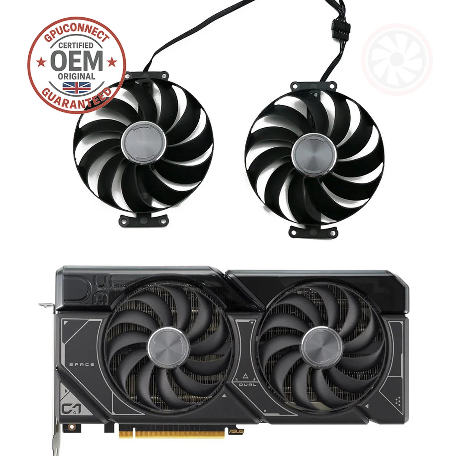Asus Geforce Rtx 4070 4070ti Super Dual Oc Replacement Gpu Fans 95mm (genuine)