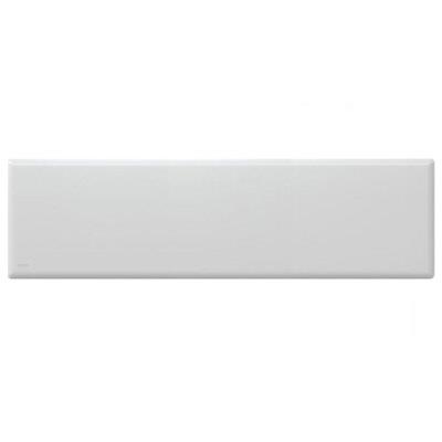 Nobo 2400w Slimline Wall Mount Panel Electric Heater W/ Castors/thermostat White