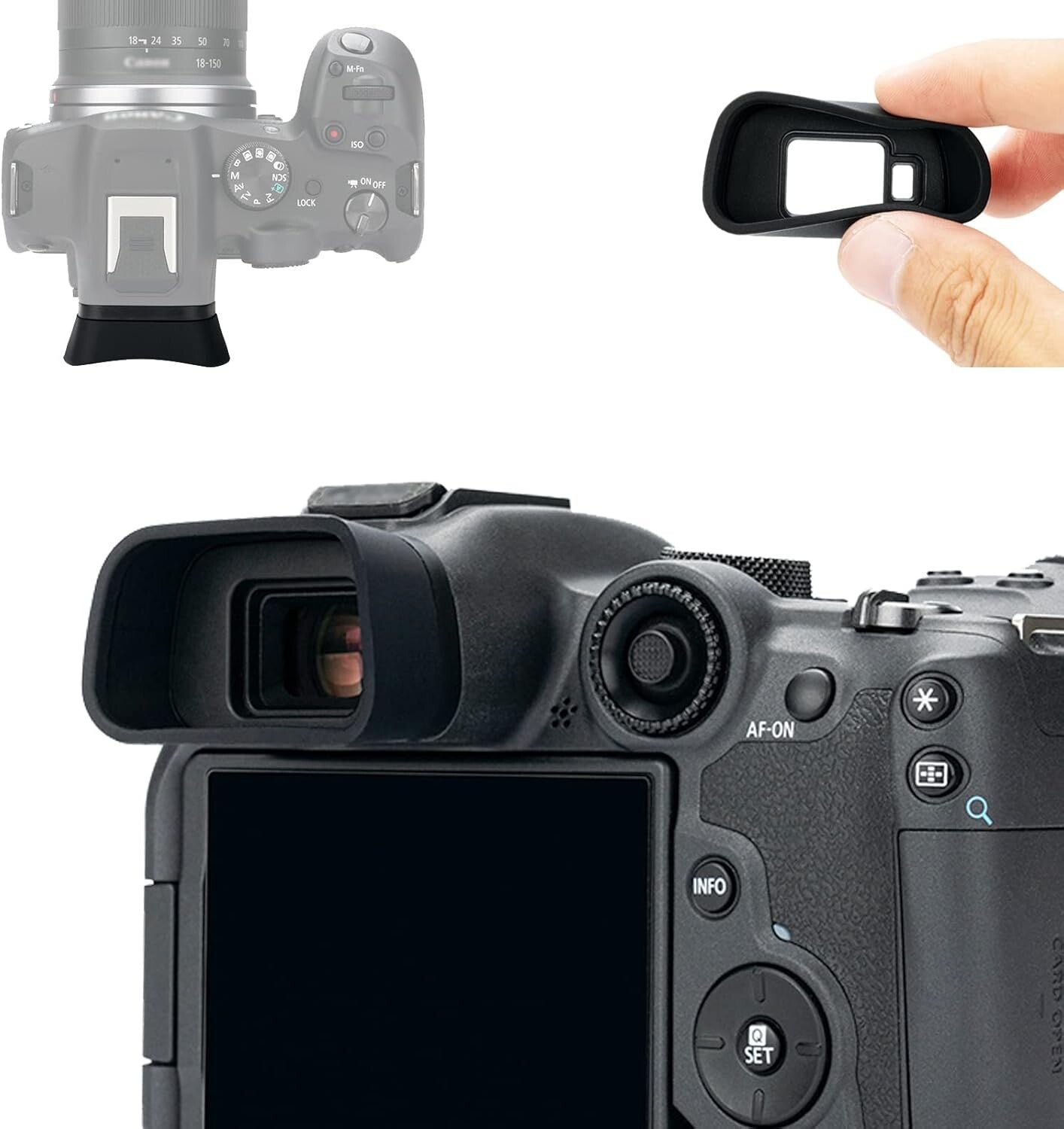 Soft Silicon Camera Extend Eyecup Eyepiece Canon Eos R7 Eosr7 Camera, Viewfinder
