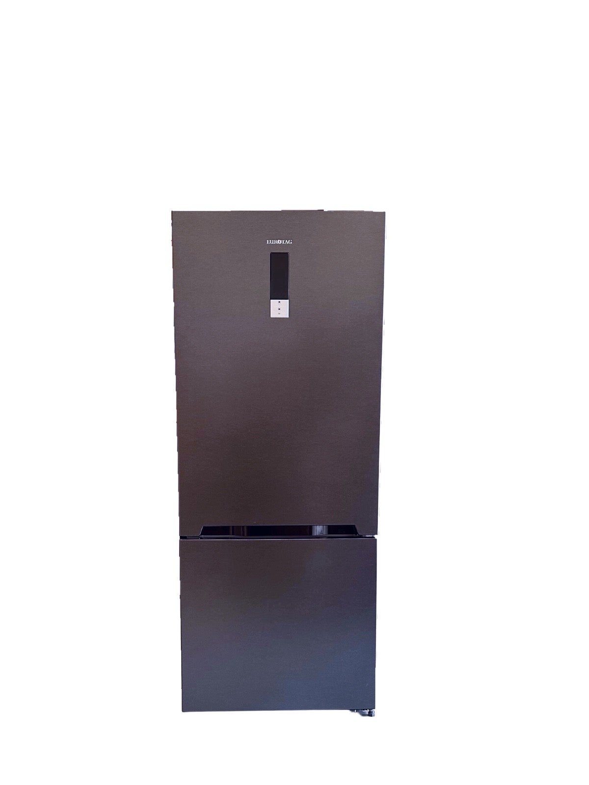 Eurotag 426l Bottom Mount Fridge Black Steel