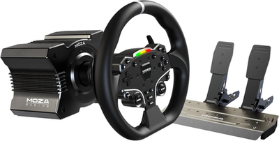 Moza R5 Direct Drive Hankon Pedal Bundle (2 Pedals (accelerator + Brake)), Do...