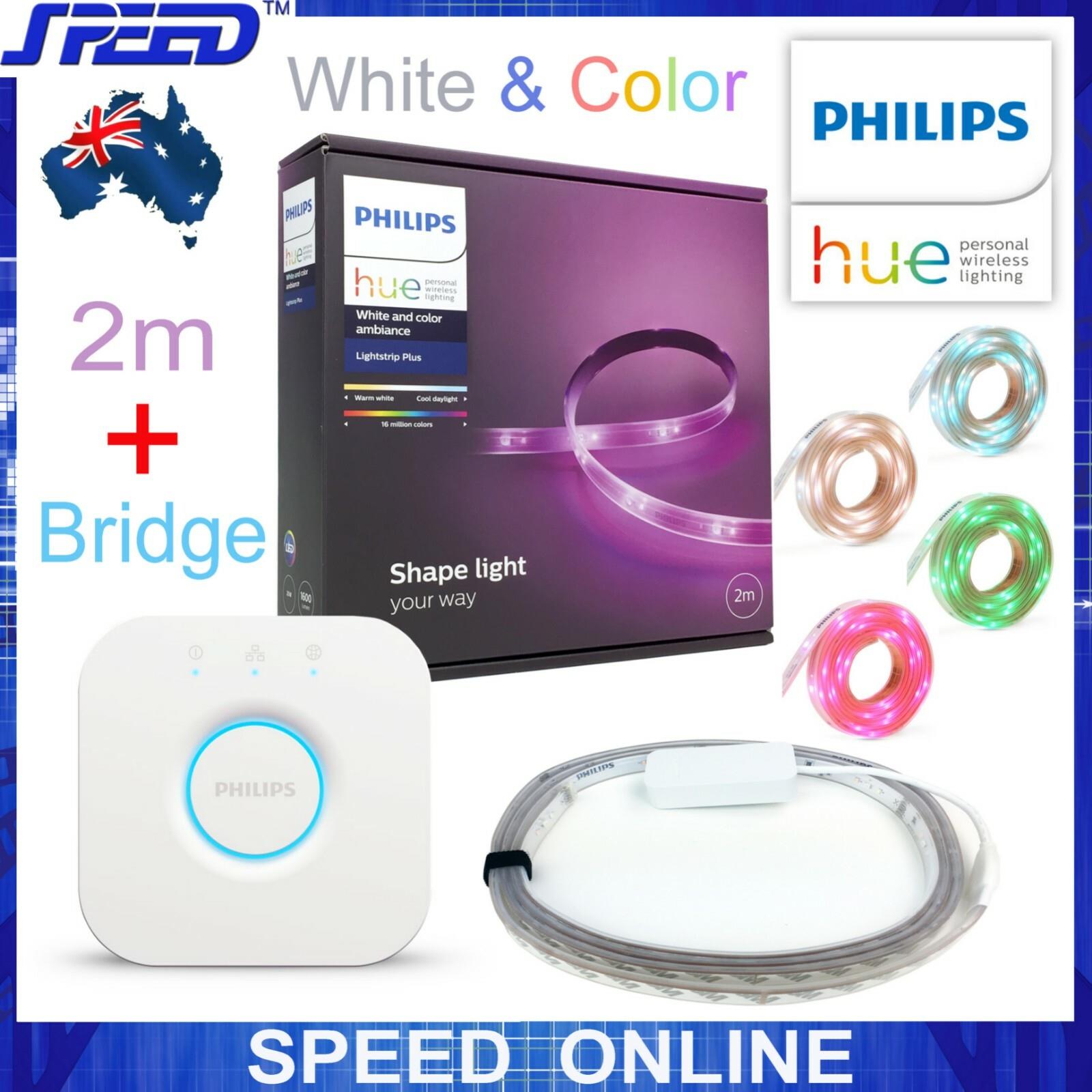 Philips Hue Lightstrip Plus 2m Kit + Hue Bridge - (au Plug 240v Power