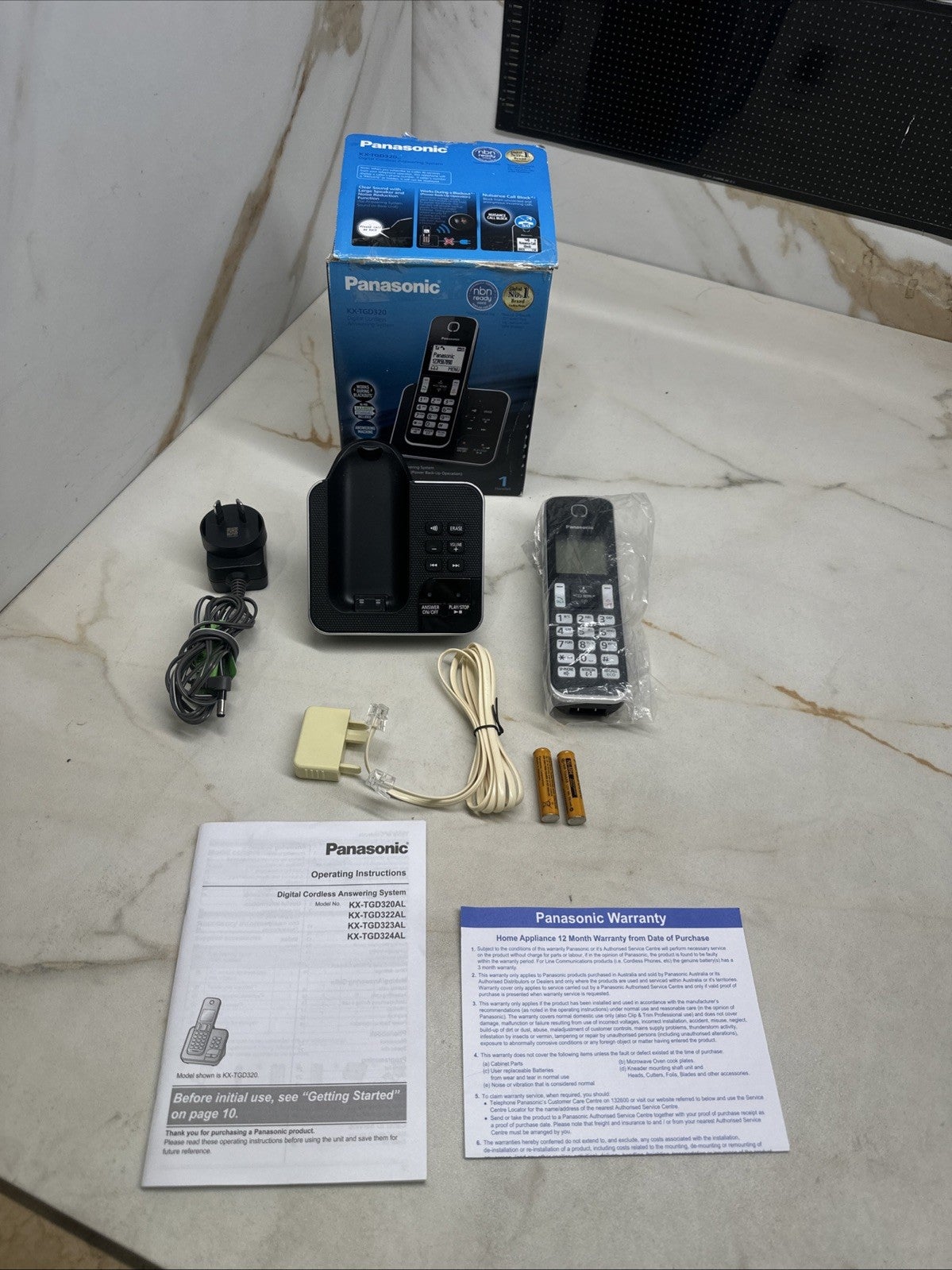 Panasonic Digital Cordless Phone/handset Telephone W/ Answering