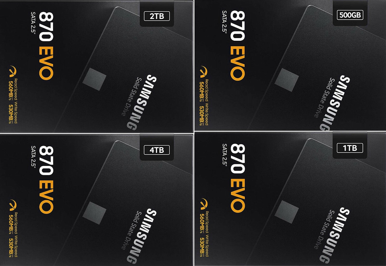 Samsung 870 Evo 250gb 500gb 1tb 2tb 4tb Ssd Solid State Drive 120gb 240gb 480gb