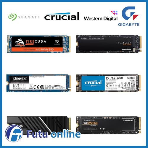 Samsung Crucial Ssd 500gb 1tb 2tb 4tb Solid State Drive Pcie Sata Nvme M.2