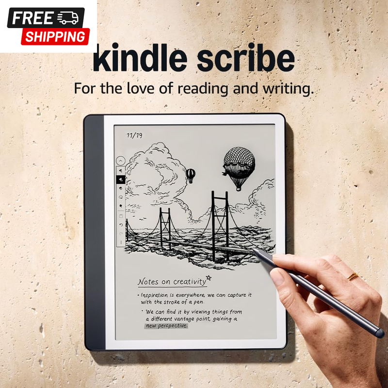 Amazon Kindle Scribe (32 Gb) - Redesigned Display With Uniform Borders. Now Writ