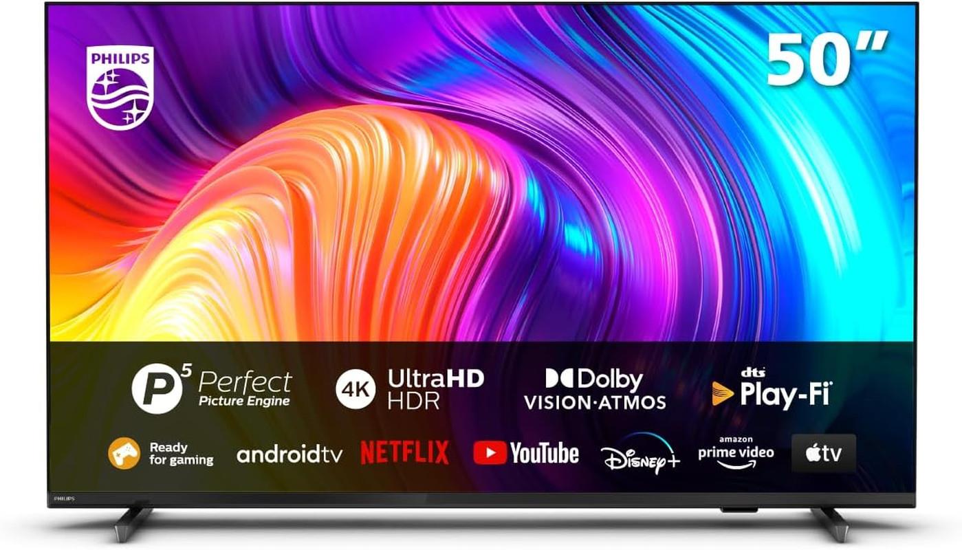 Philips 50-inch 4k Led Android Smart Tv | Uhd & Hdr10+ | Dolby Vision