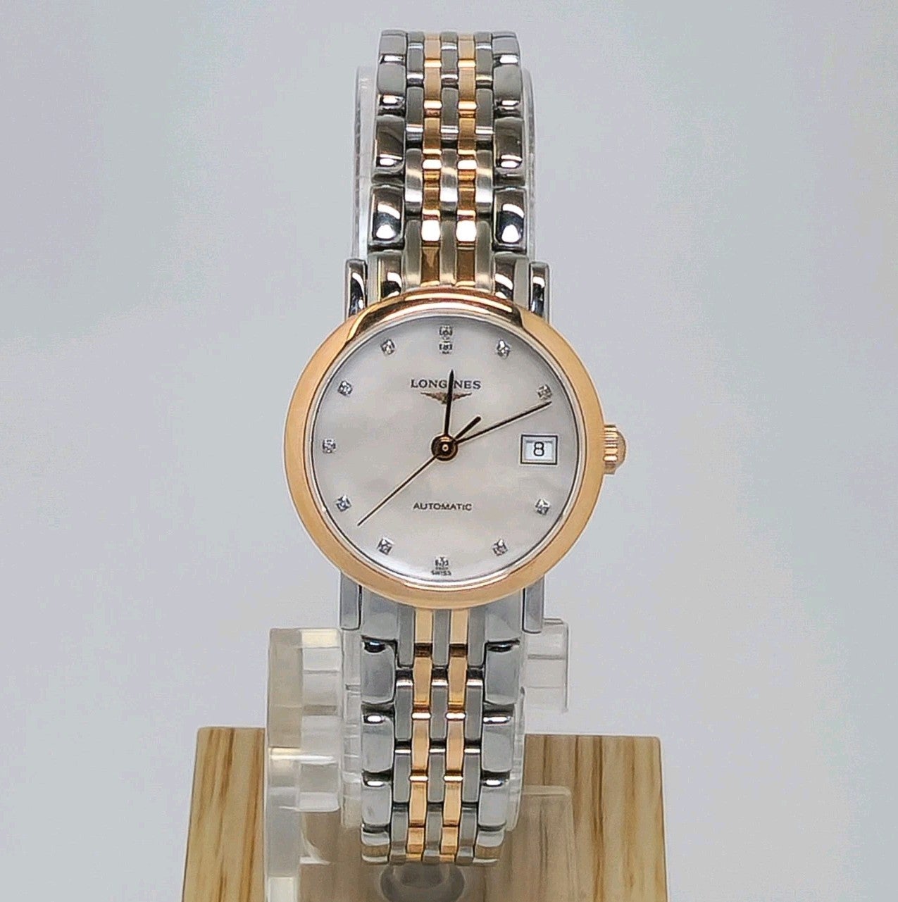 Longines Elegant Collection Diamonds Automatic 25.5mm Ladies Watch