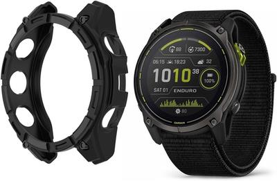 Homtern Case For Garmin Enduro 3,flexible Silicone Armor Cover Shell Shockpro...