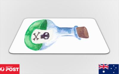 Mouse Pad Desk Mat Anti-slip|watercolor Green Poison Poition