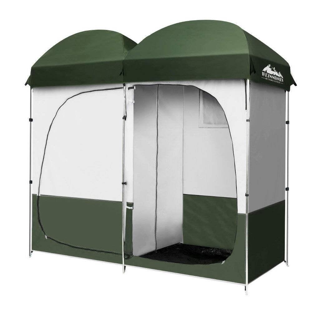Portable Toilets & Showers: Weisshorn Double Camping Shower Toilet