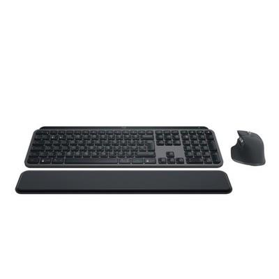 Logitech Mx Keys S Combo: Mx Master 3s, Mx Keys S & Mx Palm Rest - Graphite, Qwe