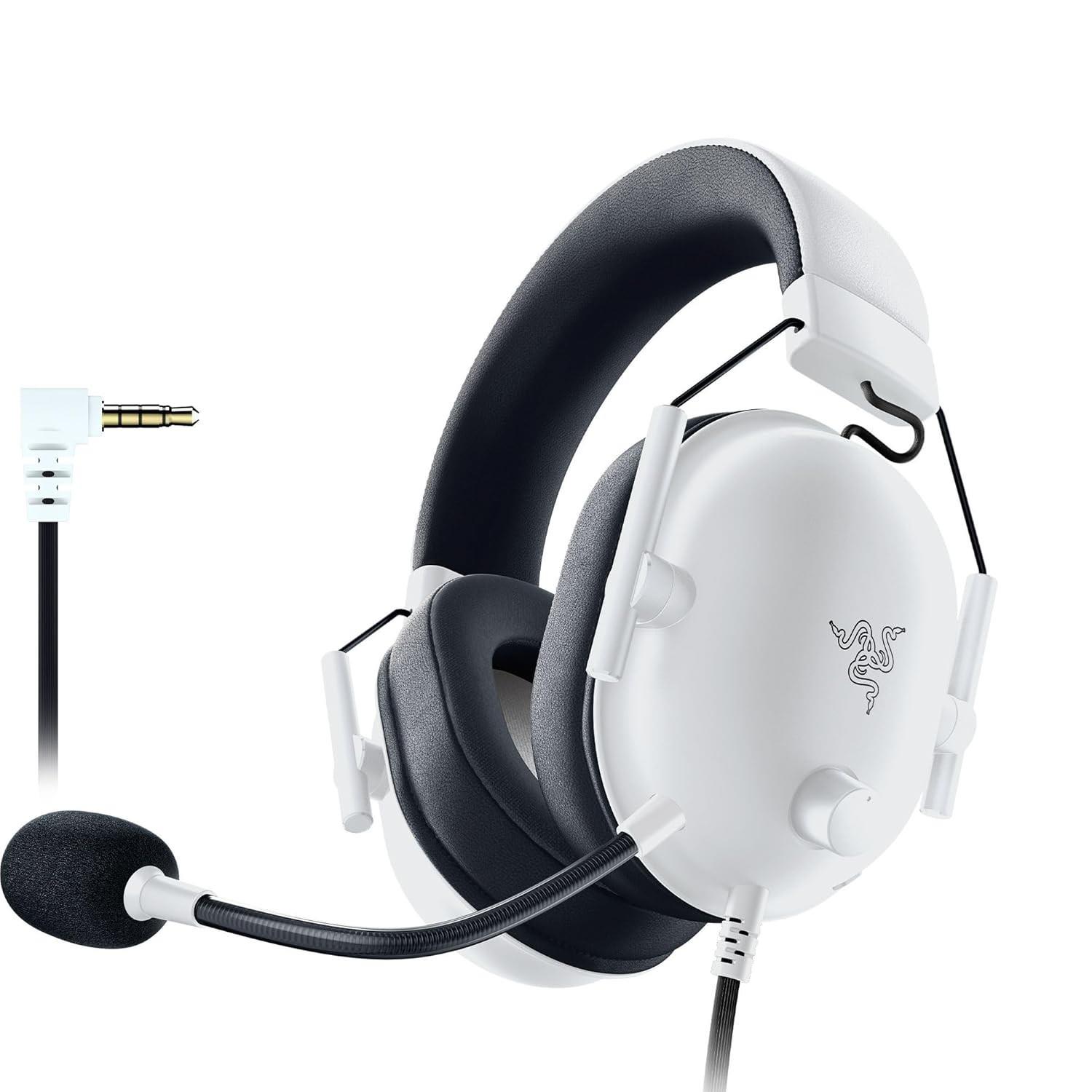 Razer Blackshark V2 X Wired Esports Gaming Headset For Playstation 5 - White